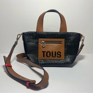 Tous Black and Tan Crossbody Bag